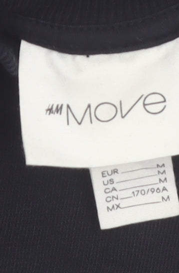 H&M Move Black Cotton Crew Neck Pullover Sweatshirt Women's M