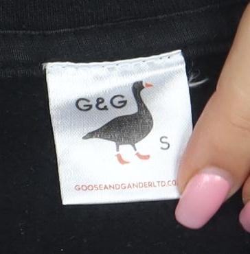 Goose and Gander Women’s Black Small 1/4 Zip Fleece Sweatshirt
