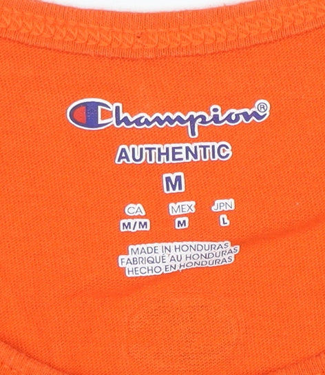 Champion Men's Orange Clemson Sleeveless Graphic T-Shirt Size M