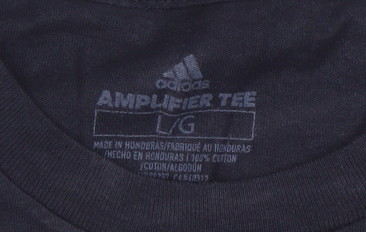 Adidas Men's Black Long Sleeve Softball Amplifier Tee L