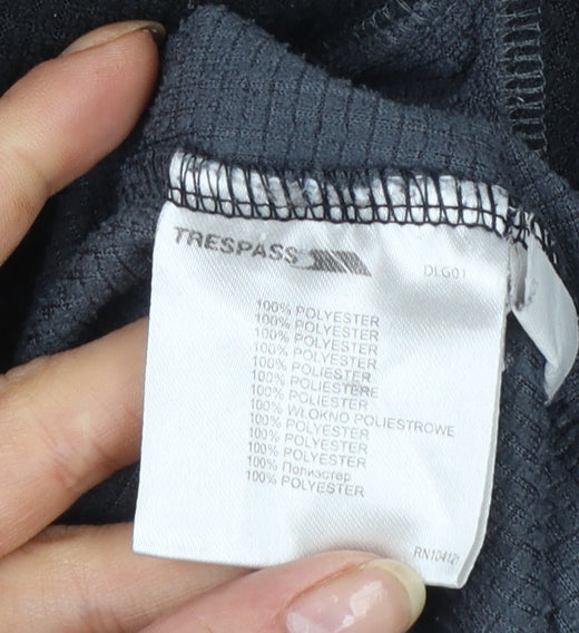 Trespass Mens Black XL Fleece Pullover High Neck Sweatshirt Outdoor