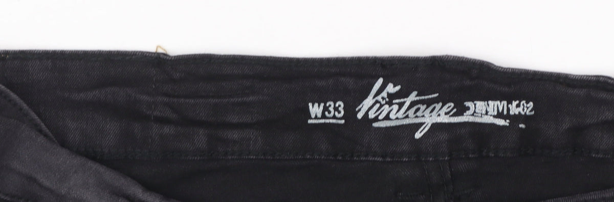 Denim 1982 Vintage Women's Black Skinny Jeans Size 16