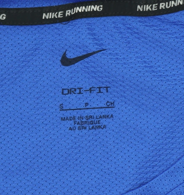Nike Men's Blue Dri-Fit Running T-Shirt Size S