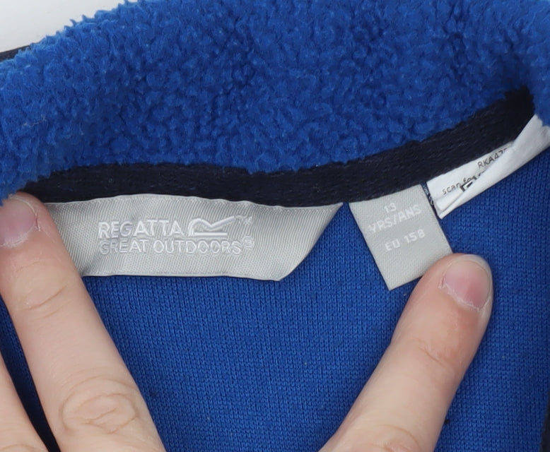 Regatta Great Outdoors Boys Blue Full Zip Fleece Jacket 13 Years