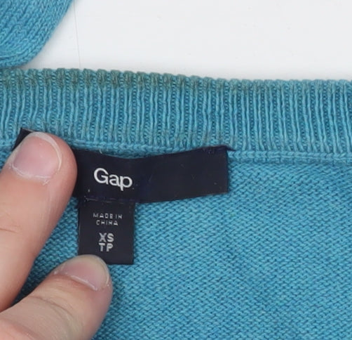 Gap Men's Blue Cotton Crew Neck Pullover Jumper XS