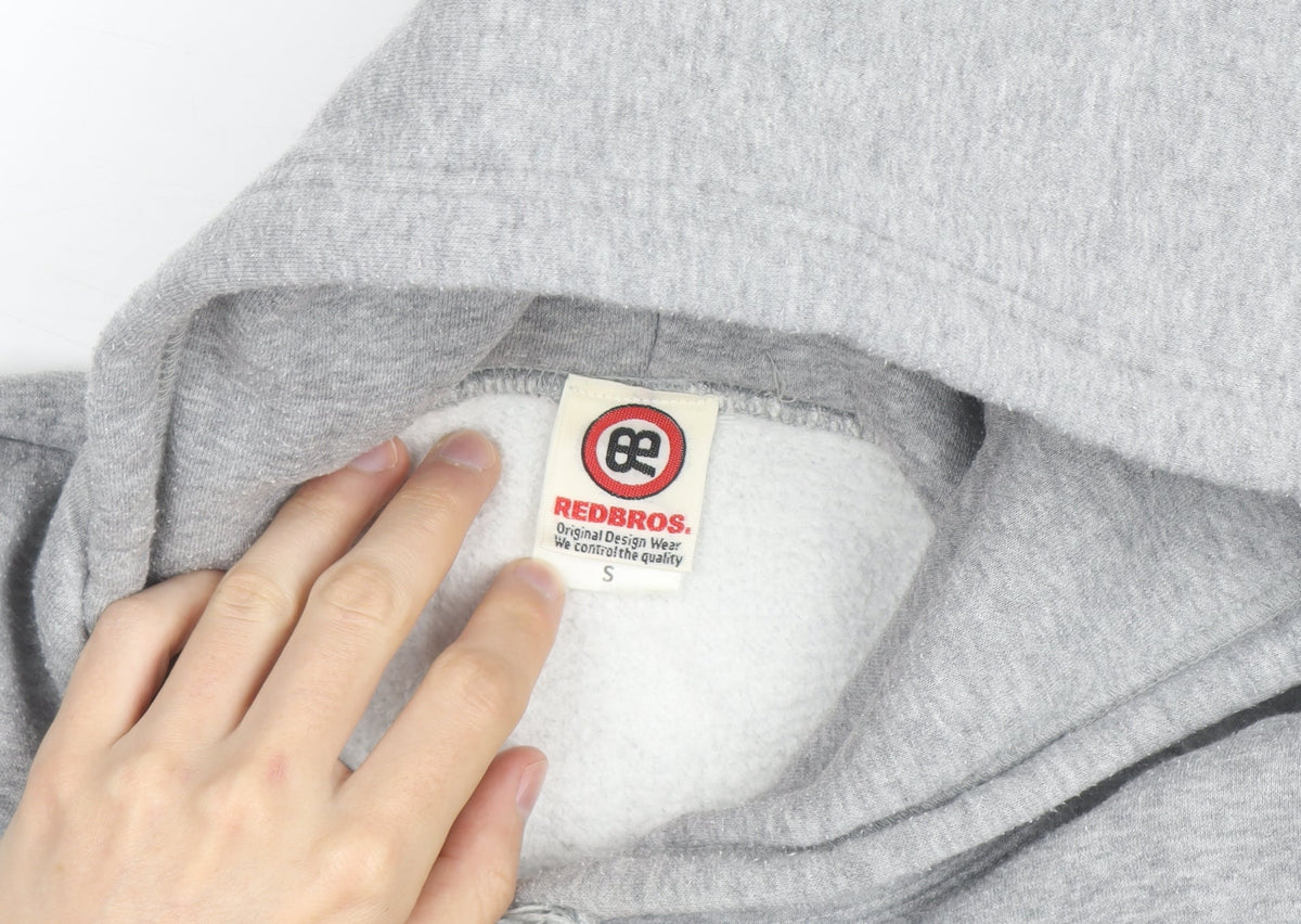 REDBROS Men's Grey Dog Graphic Pullover Hoodie Size S