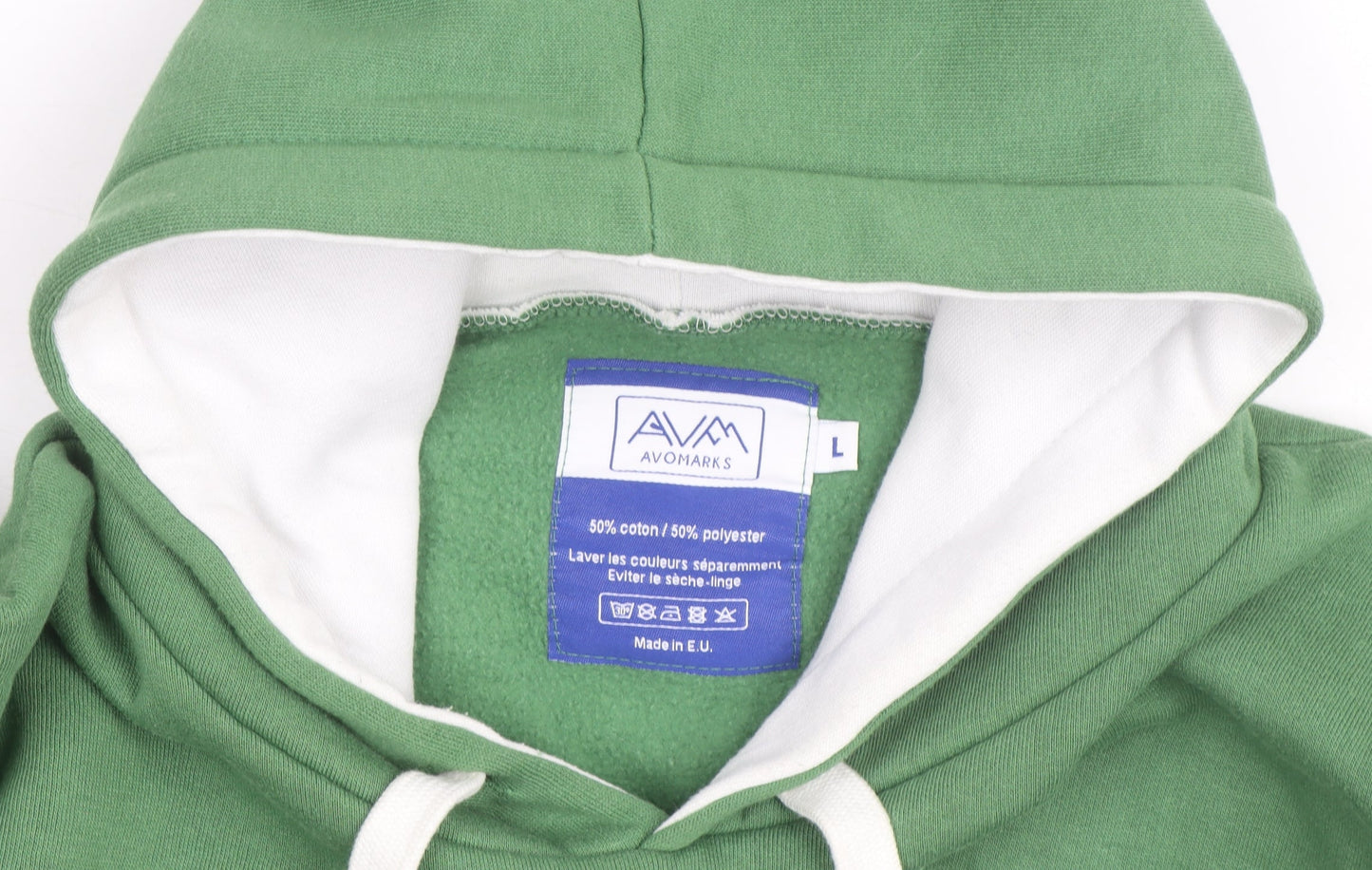 Avomarks Men Green Pullover Hoodie L Hooded French Alps Sweatshirt