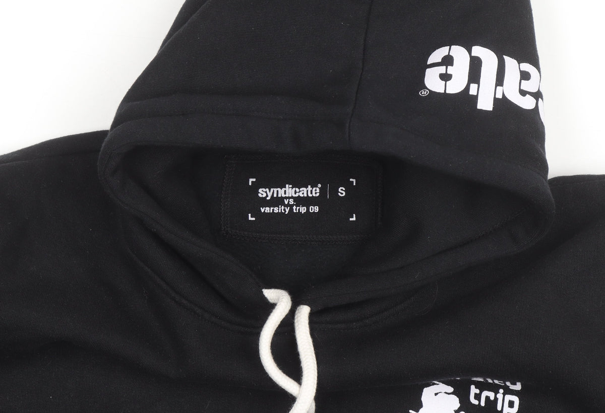 Syndicate Varsity Trip 09 Black Men's Pullover Hoodie Size S