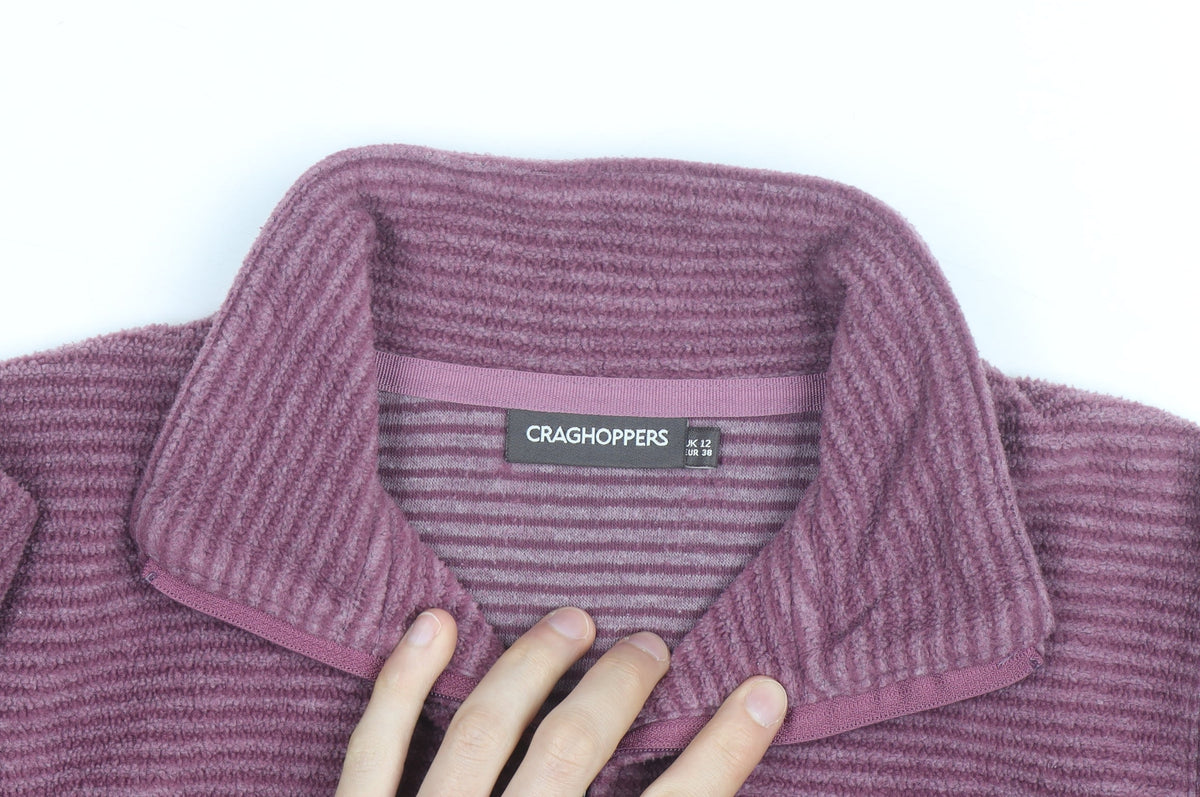 Craghoppers Womens Purple Fleece Pullover Sweatshirt UK 12