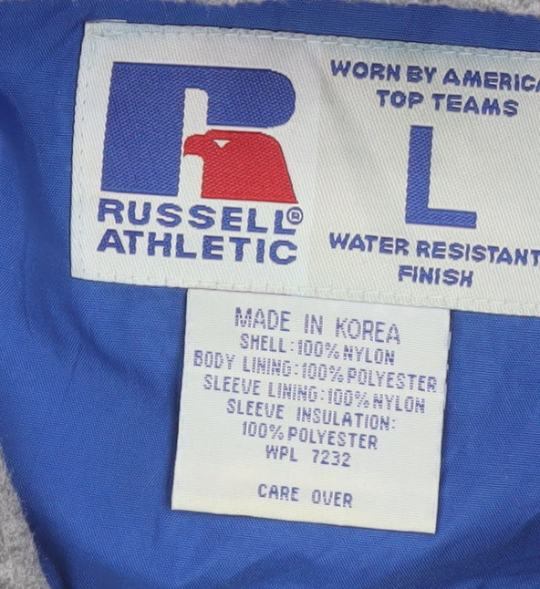 Russell Athletic Men's Blue L Water Resistant Sports Jacket
