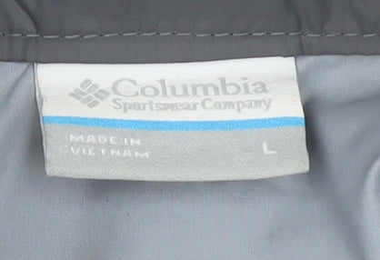 Columbia Men's Red Windbreaker Jacket L Lightweight Outdoor