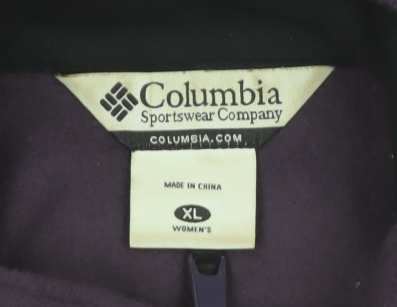 Columbia Women's Purple Fleece Zip Waistcoat XL Outdoor Bodywarmer