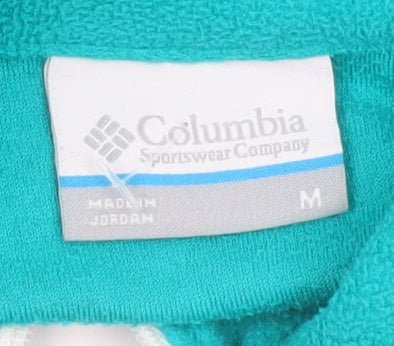 Columbia Women Teal Fleece 1/4 Zip Pullover Sweatshirt Size M