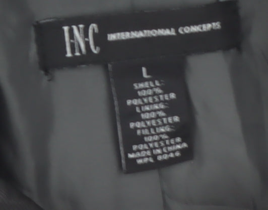 IN-C International Concepts Men's Grey L Puffer Jacket Polyester