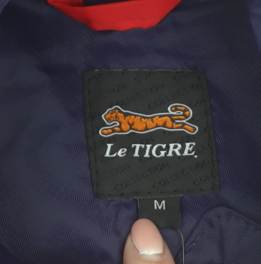 Le Tigre Men's Blue M Windbreaker Jacket Lightweight Casual