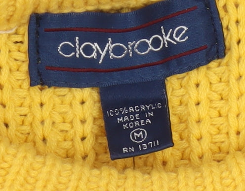 Claybrooke Men's Multicoloured Chunky Knit Acrylic Jumper M