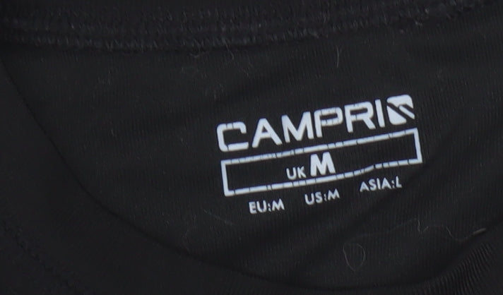 Campri Men's Black Long Sleeve Athletic Quick Dry Top M