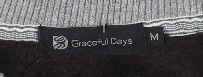 Graceful Days Men's Brown Fair Isle Knit Jumper M