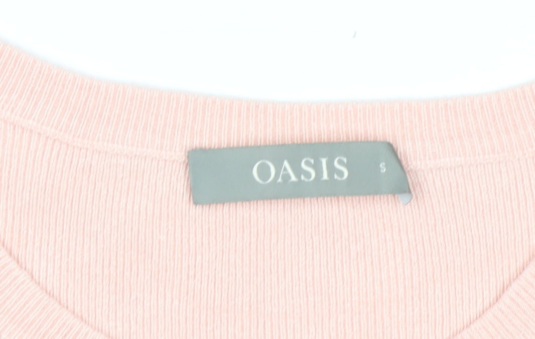 Oasis Women’s Multicoloured Striped Crew Neck Long Sleeve Pullover Jumper Size S
