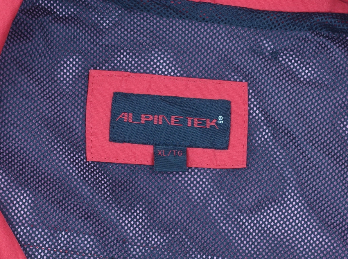 Alpine Tek Men Red XL Waterproof Hooded Parka Jacket