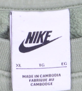 Nike Men's Green XL Crew Neck Pullover Sweatshirt