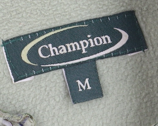 Champion Men's Green Check Flannel Button-Up Shirt M Regular Fit