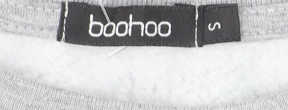 Boohoo Women's Grey 'Chicago' Pullover Sweatshirt Size S