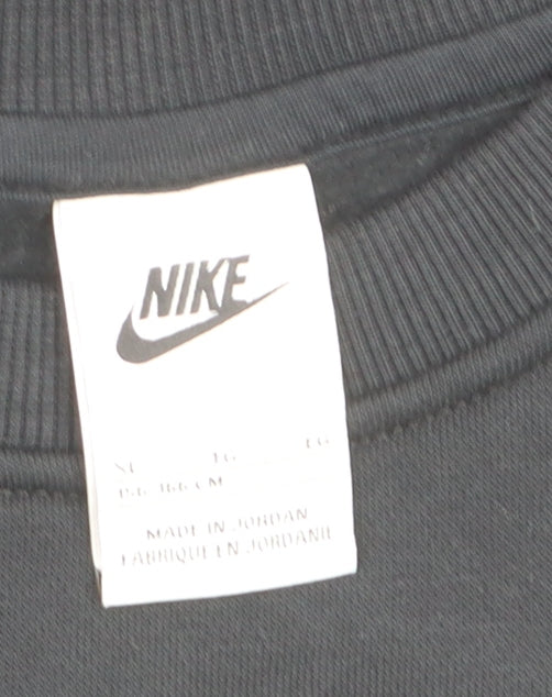 Nike Women's Black Cotton Blend Pullover Sweatshirt Size M