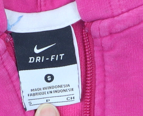 Nike Women's Pink Dri-FIT Full Zip Hoodie Size S