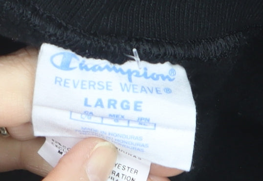 Champion Men's Black Reverse Weave Fleece Joggers Size L