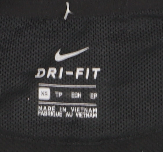 Nike Men's Black Dri-Fit Pullover Sweatshirt XS Athletic Fit