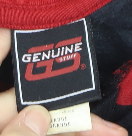 Genuine Stuff Men's Black NC State Pullover Hoodie Size L