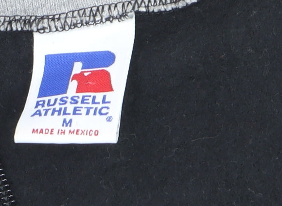Russell Athletic Men's Black Full Zip Fleece Sweatshirt M