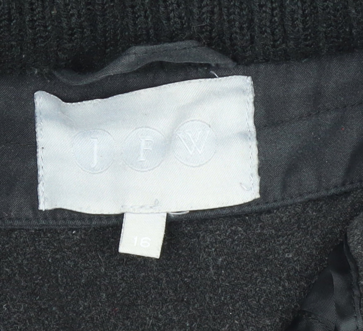 JFW Women Black Quilted Hooded Puffer Jacket Size 16
