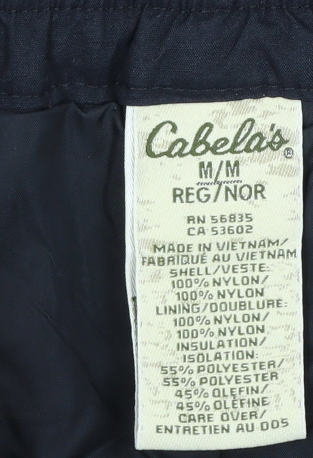 Cabela's Women's Black M Insulated Snow Pants Waterproof Winter Trousers