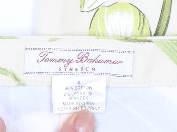 Tommy Bahama Women’s Multicoloured Floral Capri Trousers Size 10 Cotton Stretch
