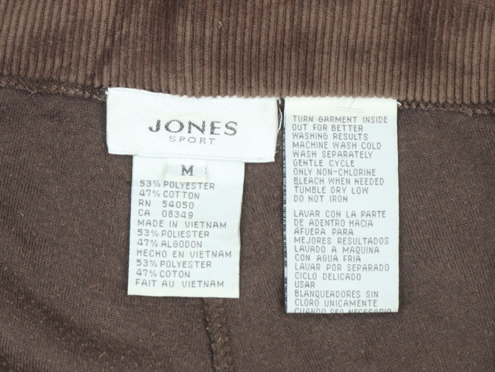 Jones Sport Women's Brown Velour Drawstring Sweatpants M