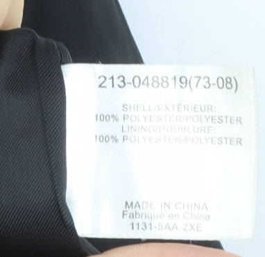 Uniqlo Women Black L Pea Coat Style Short Jacket Polyester