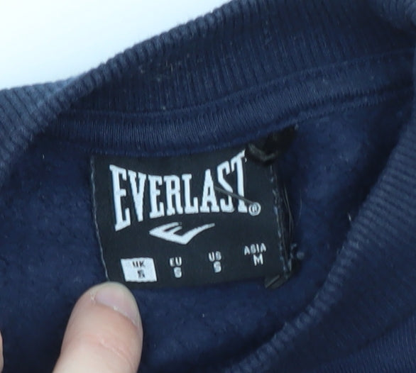 Everlast Men's Blue Pullover Sweatshirt XS Crew Neck Fleece Sportswear