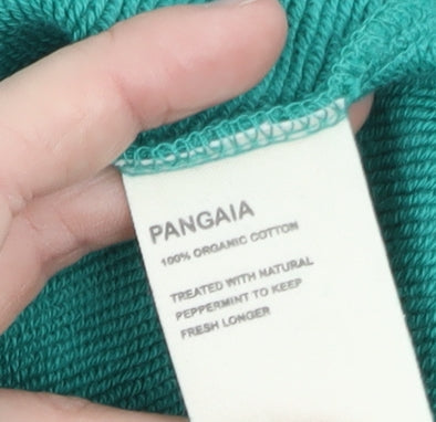 Pangaia Men's Green High Neck Organic Cotton Sweatshirt Size S