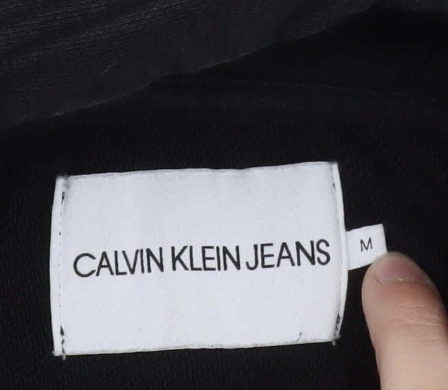 Calvin Klein Jeans Women's Black Pullover Hoodie Size M