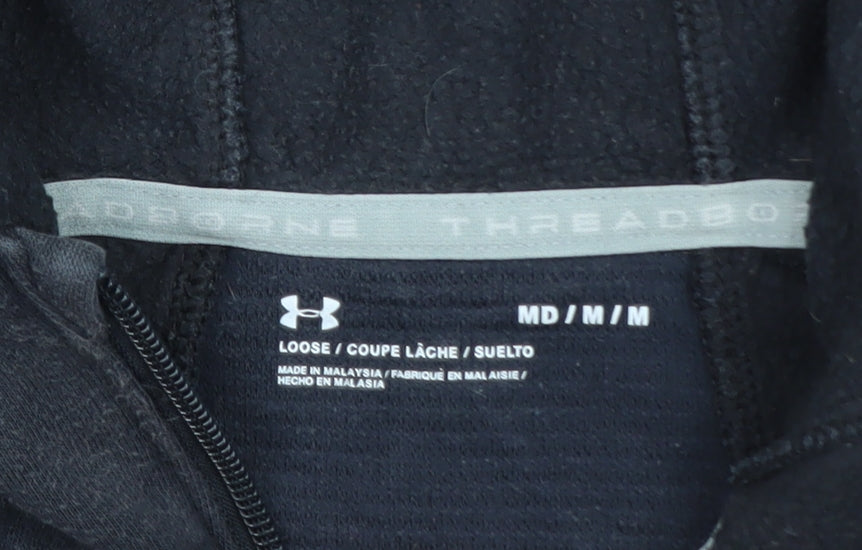 Under Armour Women's Black Medium Full Zip Hoodie Threadborne