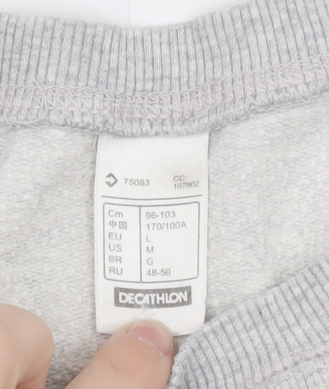 Decathlon Womens Grey Long Sleeve Pullover Sweatshirt L