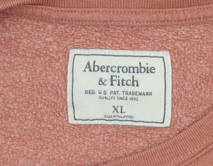 Abercrombie & Fitch Women's Brown Logo Pullover Sweatshirt XL