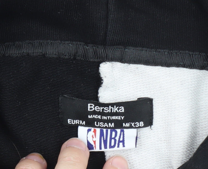 Bershka Men’s Multicolour NBA Graphic Pullover Hoodie Size M
