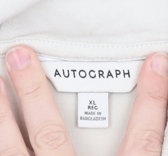 Marks & Spencer Women Ivory XL Basic Hooded Long Sleeve Top