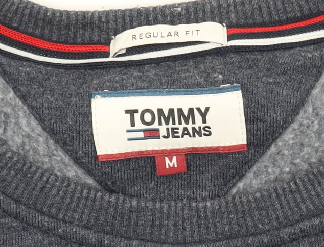 Tommy Jeans Men's Blue Regular Fit Crew Neck Sweatshirt M