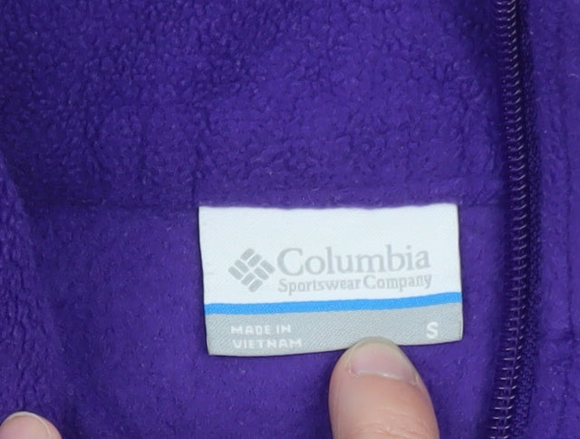 Columbia Women's Purple Fleece Full Zip Jacket Size S