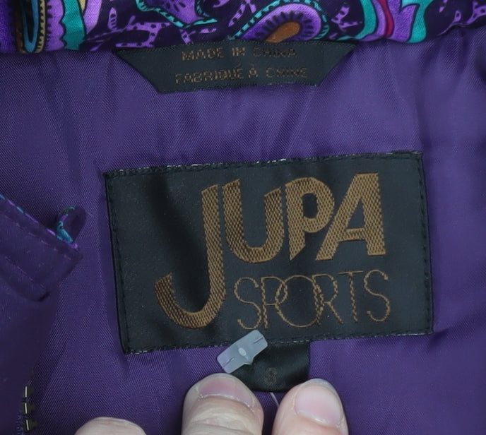 Jupa Sports Womens Purple Parka Jacket M Windproof Water Resistant