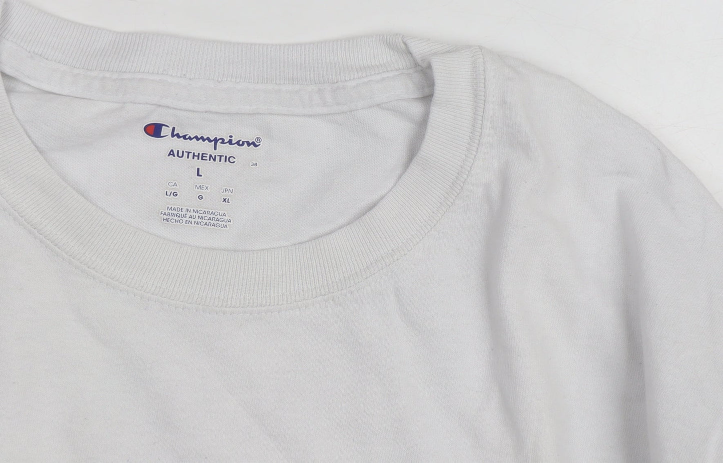 Champion Men's White Lafayette College Long Sleeve T-Shirt Size L